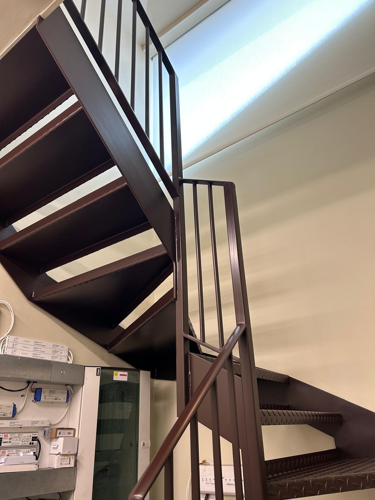 Professional feature staircase spraying by Shaw Spray Ltd in West Sussex