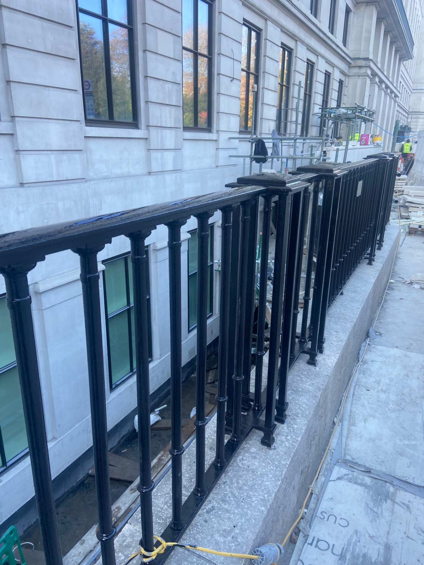 Professional balustrade spraying by Shaw Spray Ltd in West Sussex