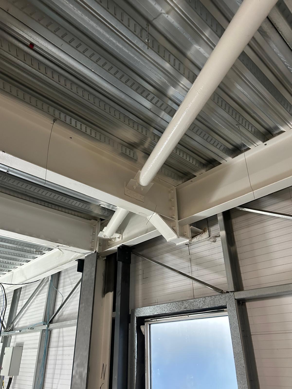 Professional structural steel painting by Shaw Spray Ltd in West Sussex
