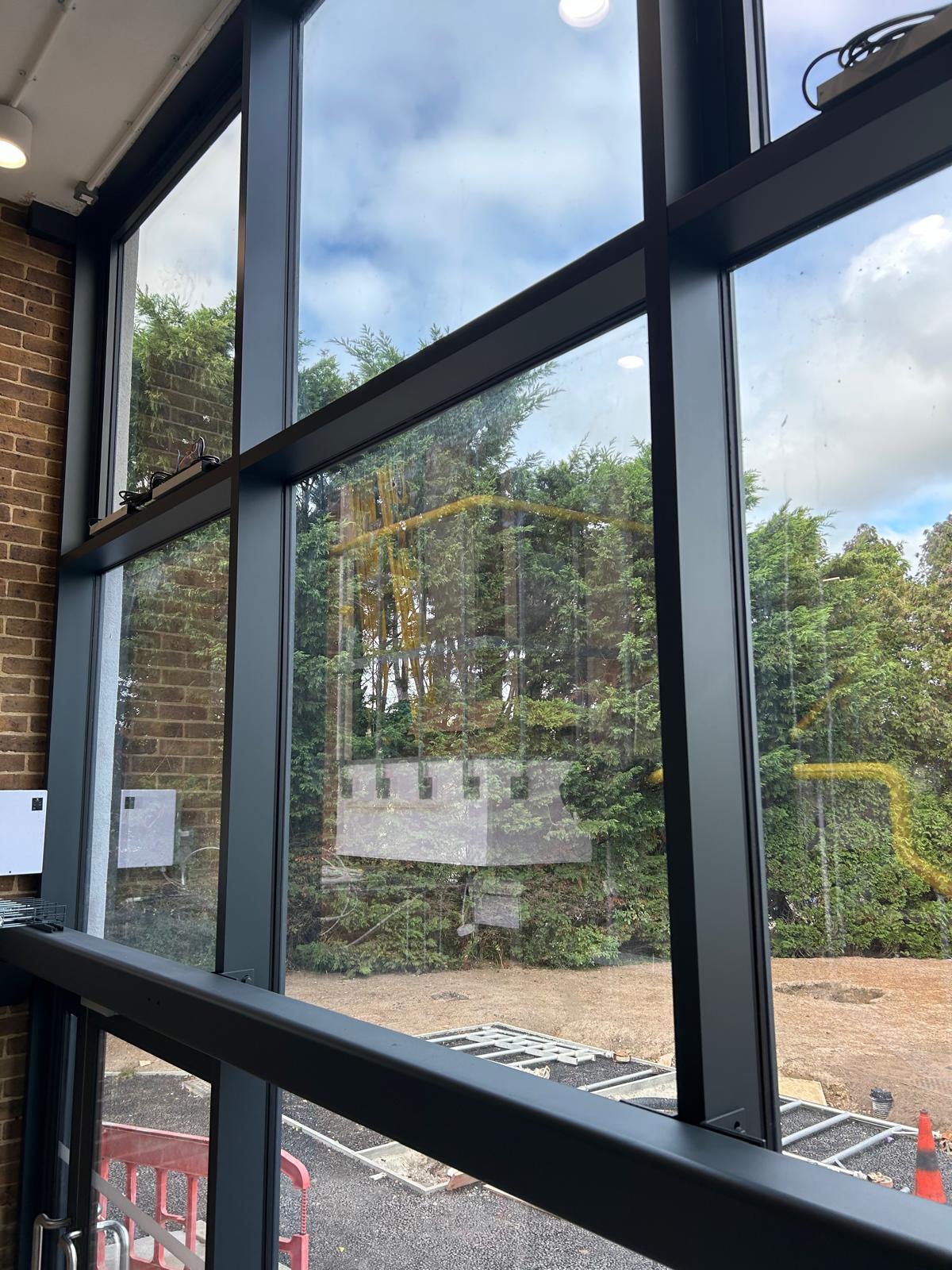 Professional architectural metalwork spraying by Shaw Spray Ltd in West Sussex