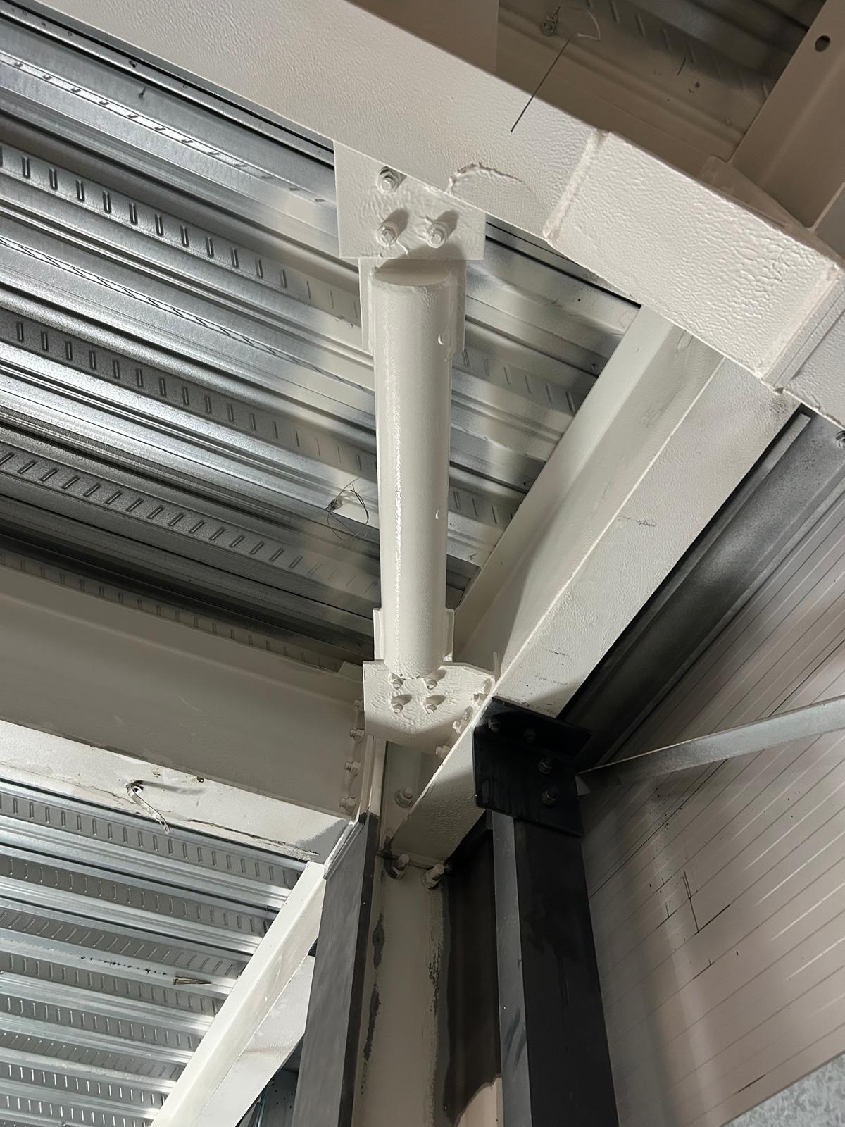 Professional structural steel painting by Shaw Spray Ltd in West Sussex
