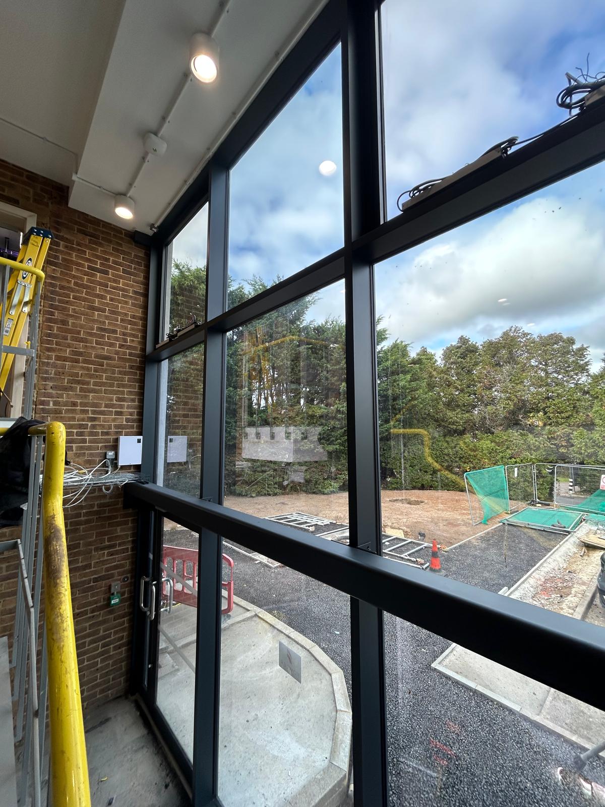 Professional architectural metalwork spraying by Shaw Spray Ltd in West Sussex