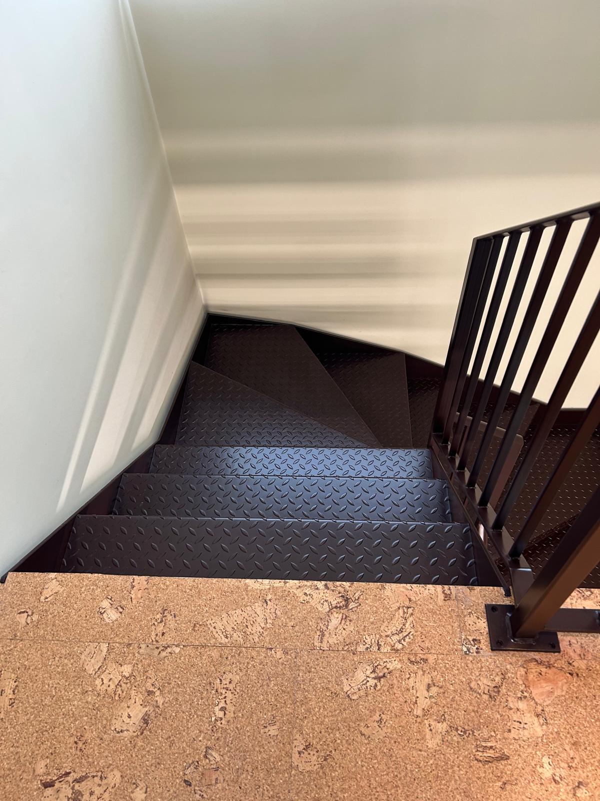 Professional feature staircase spraying by Shaw Spray Ltd in West Sussex