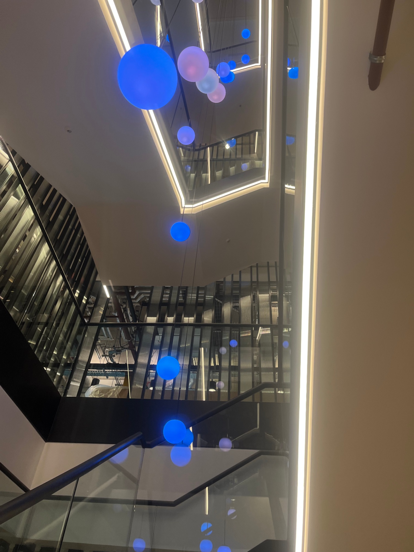 Professional feature staircase spraying by Shaw Spray Ltd in West Sussex