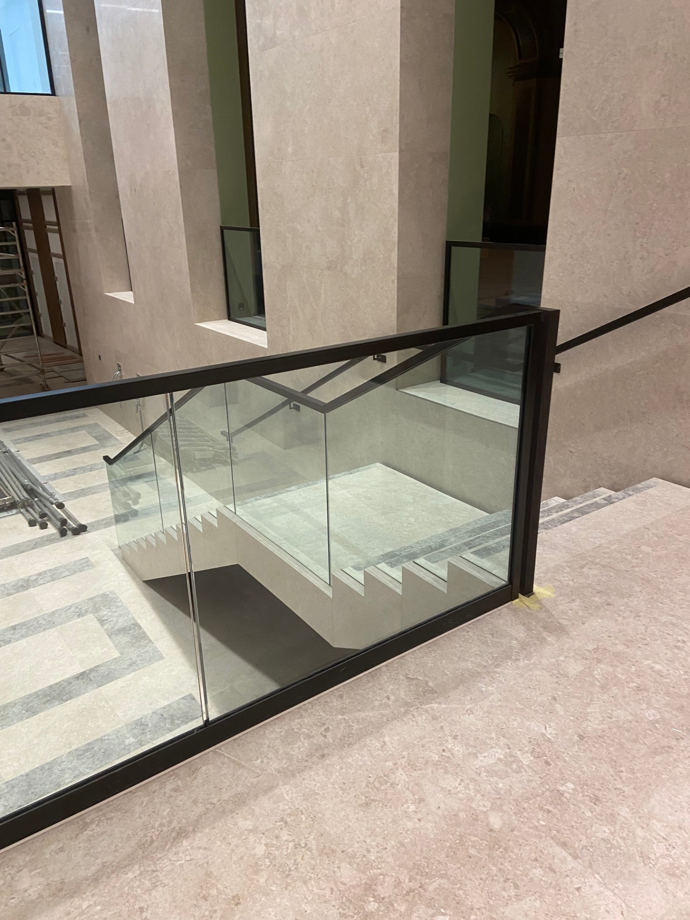 Professional balustrade spraying by Shaw Spray Ltd in West Sussex
