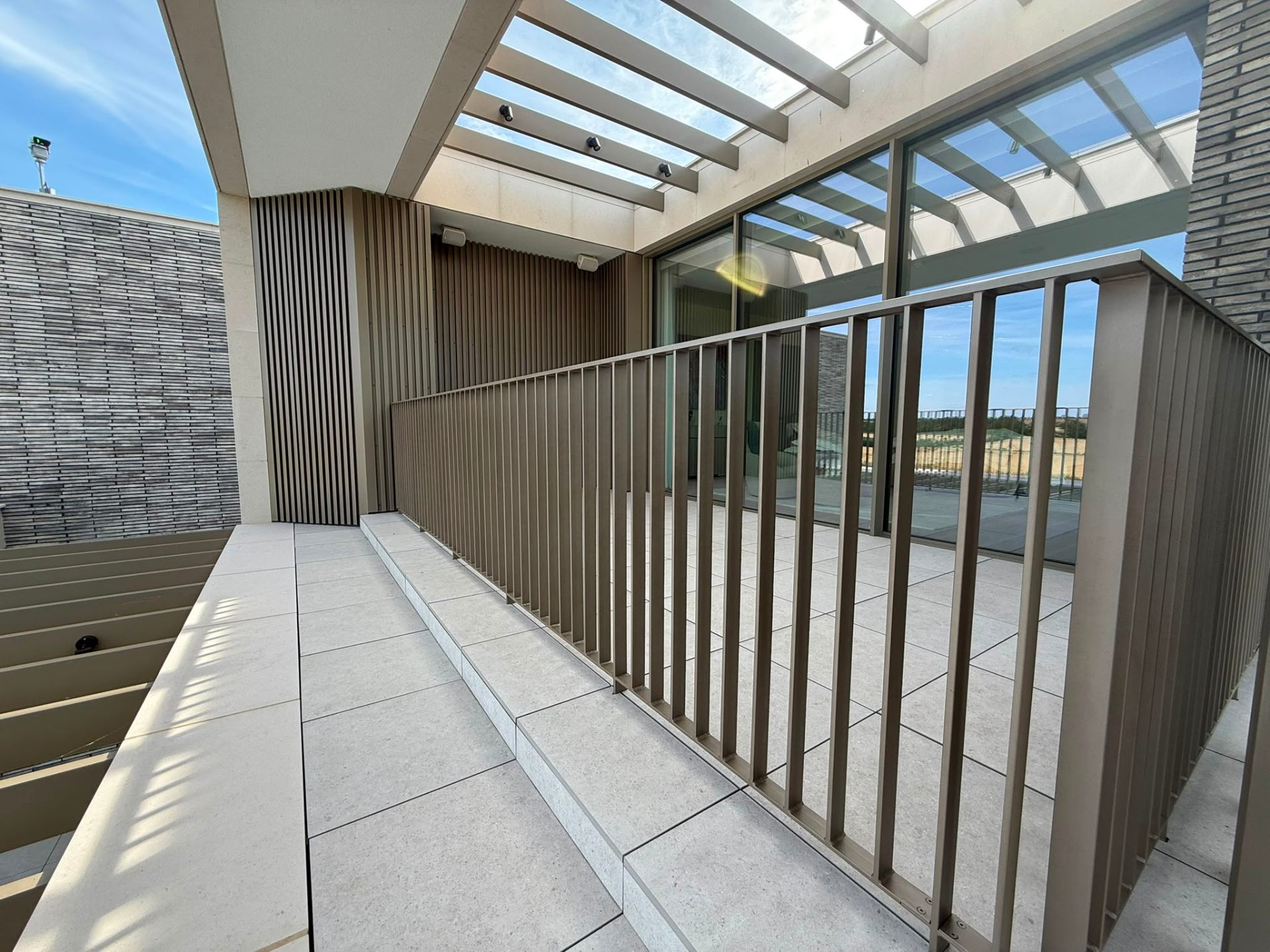Professional balustrade spraying by Shaw Spray Ltd in West Sussex
