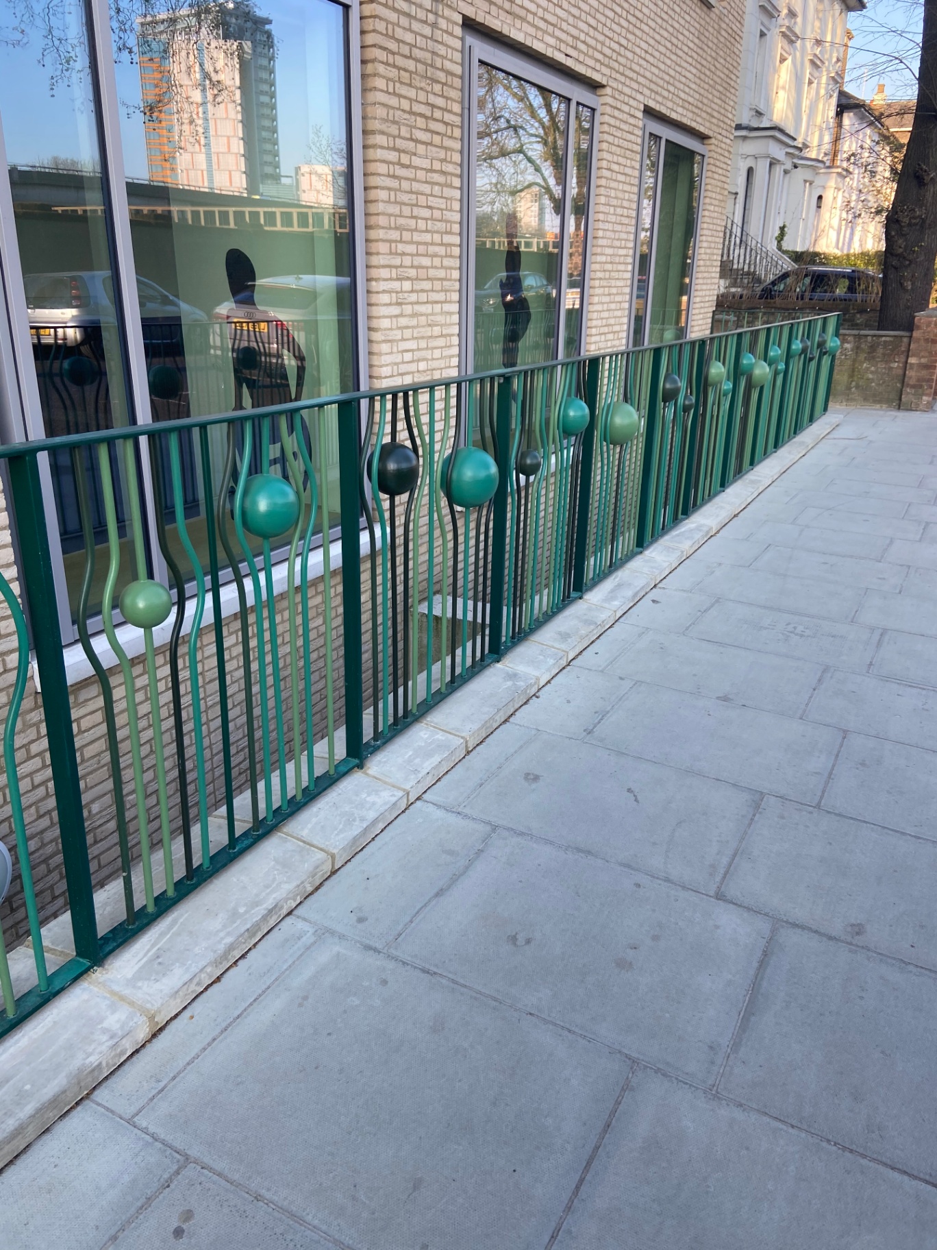 Professional balustrade spraying by Shaw Spray Ltd in West Sussex