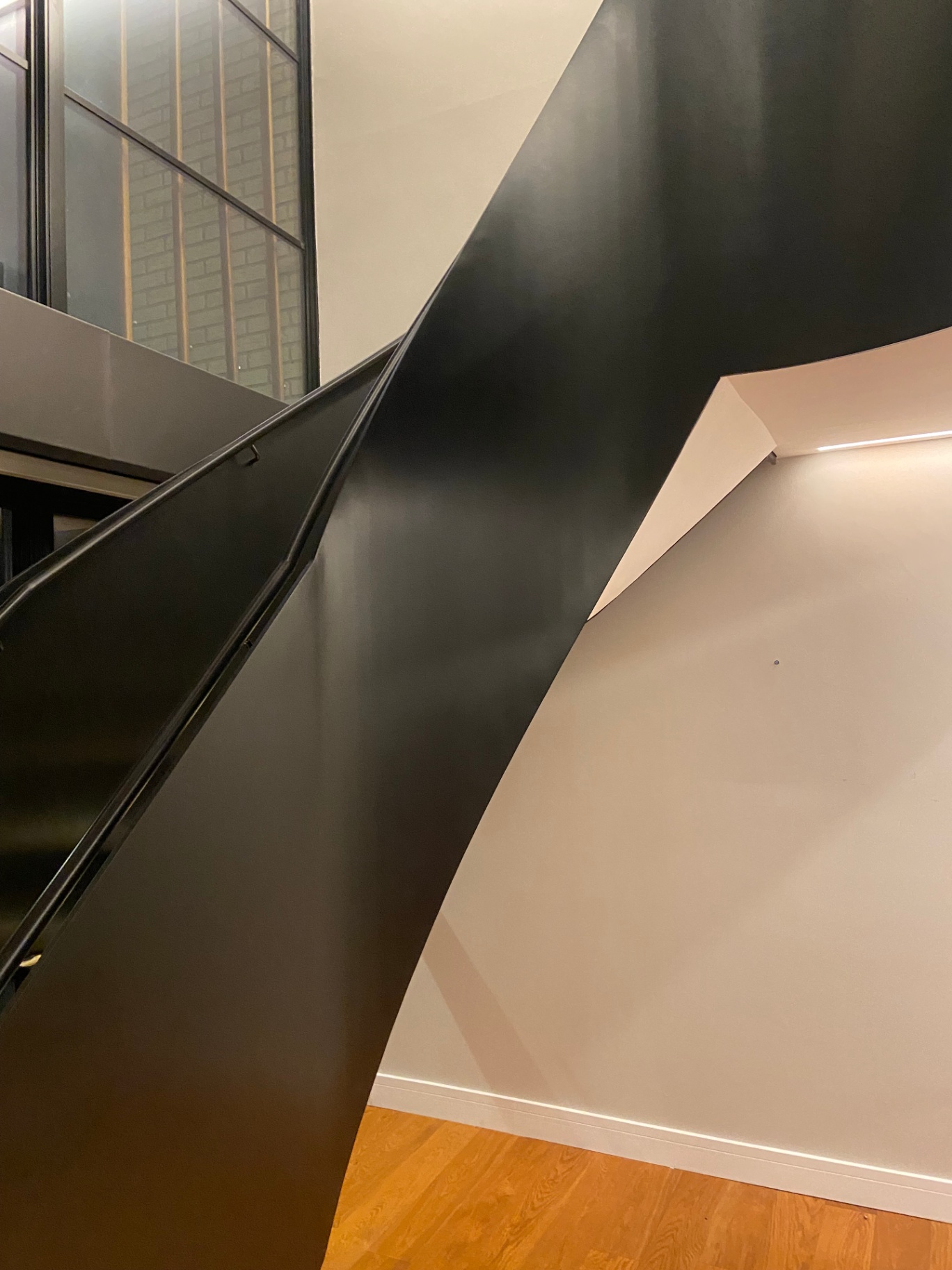 Professional feature staircase spraying by Shaw Spray Ltd in West Sussex