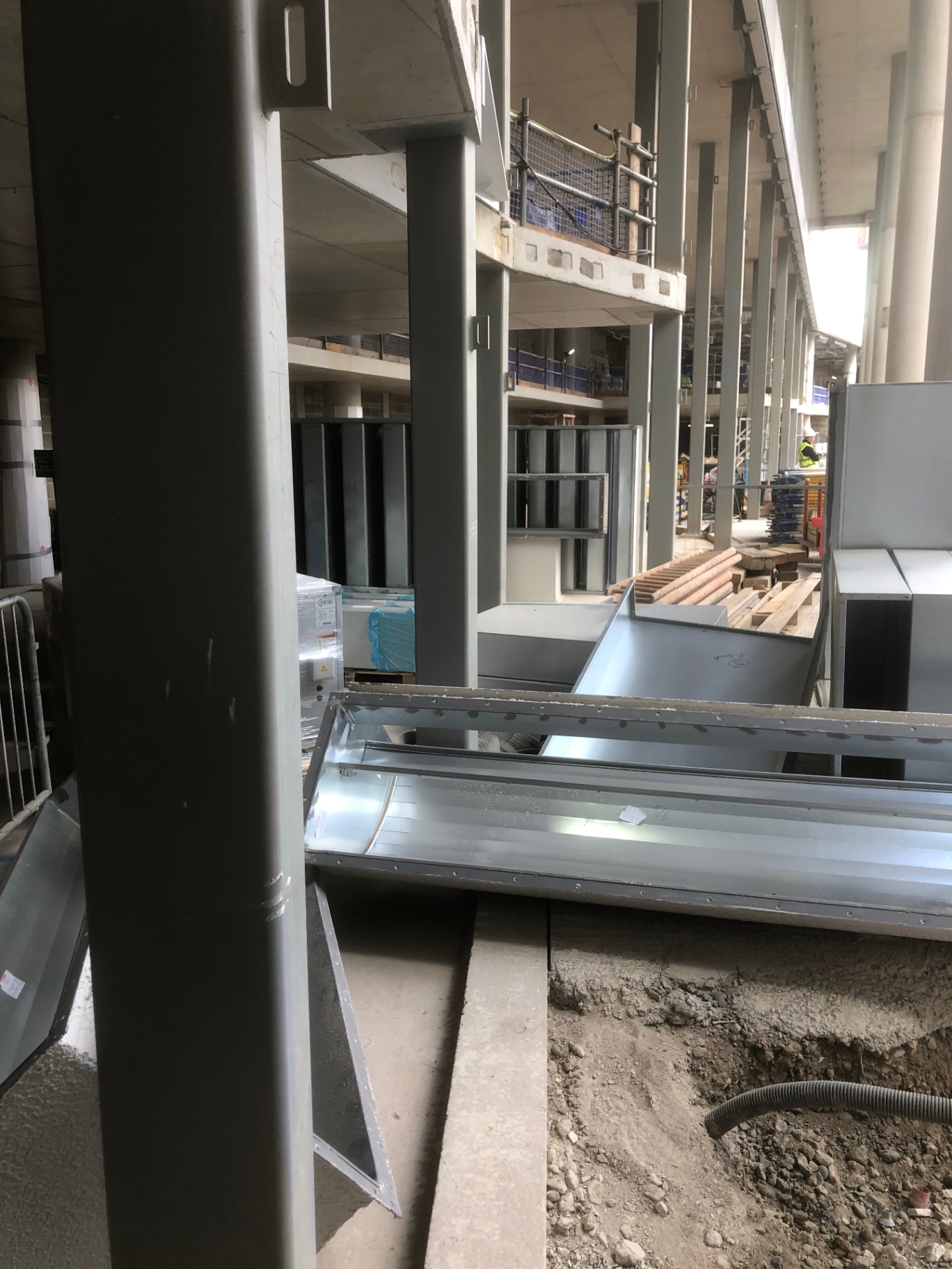 Professional structural steel painting by Shaw Spray Ltd in West Sussex