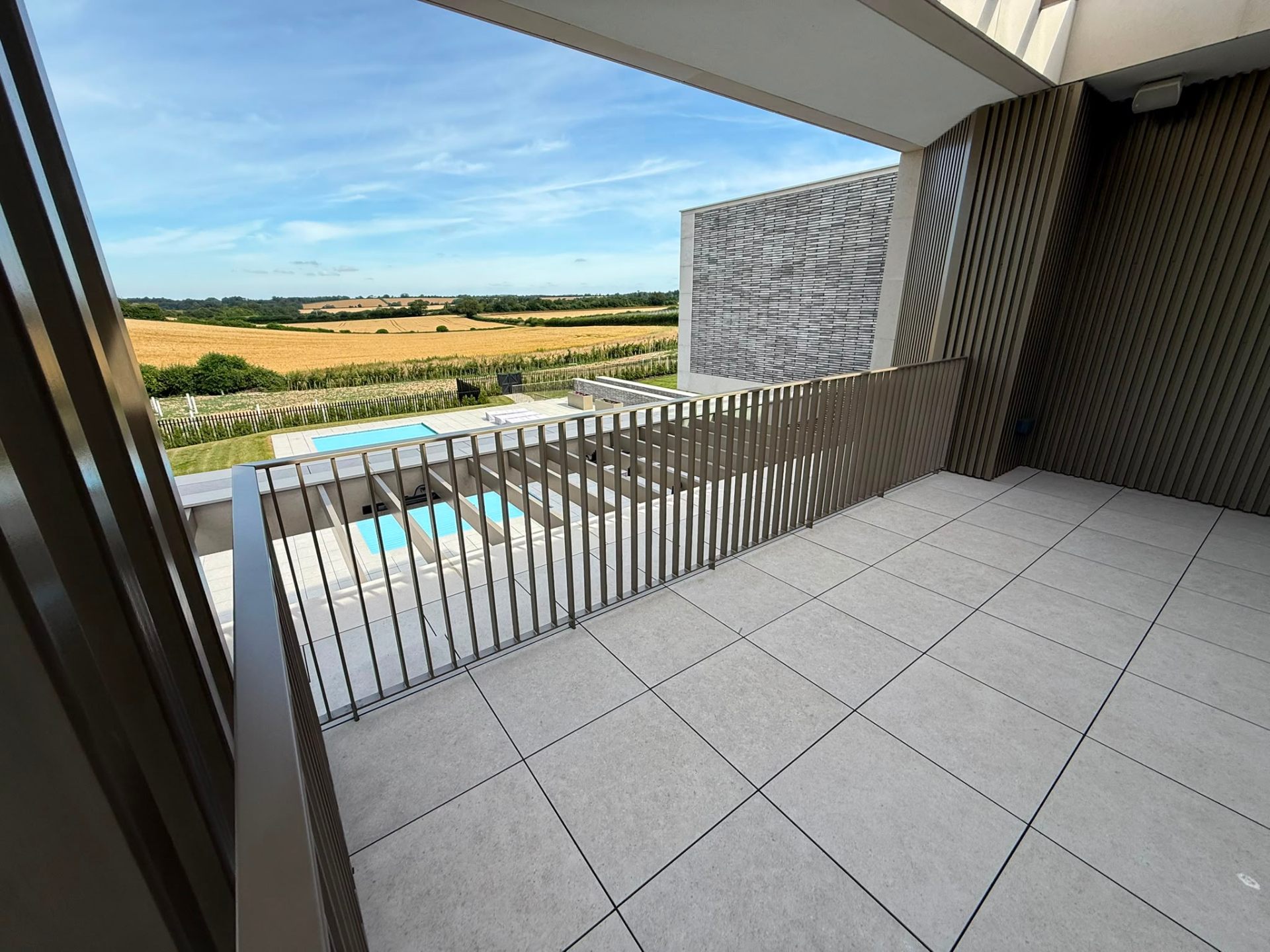 Professional balustrade spraying by Shaw Spray Ltd in West Sussex