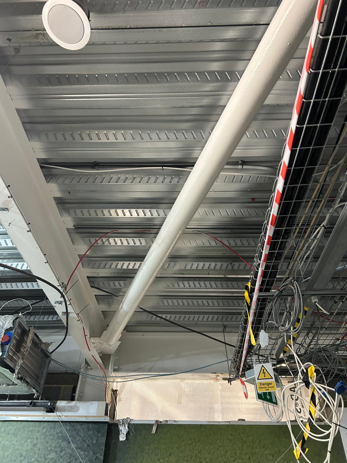 Professional structural steel painting by Shaw Spray Ltd in West Sussex