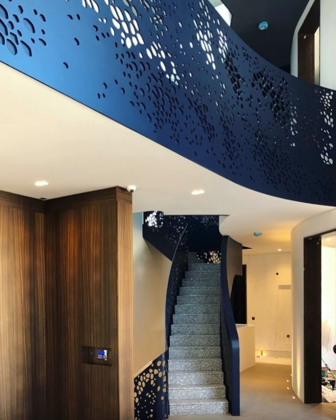 Professional balustrade spraying by Shaw Spray Ltd in West Sussex