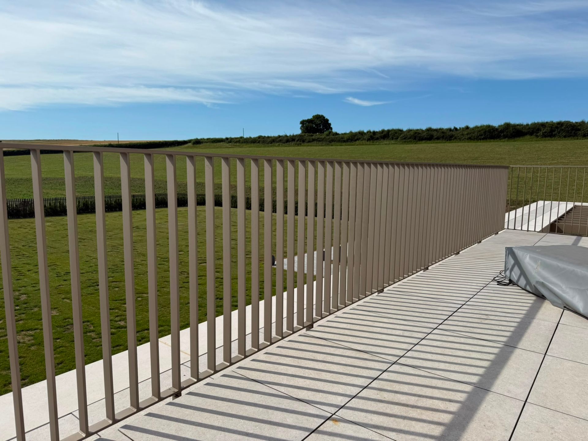 Professional balustrade spraying by Shaw Spray Ltd in West Sussex