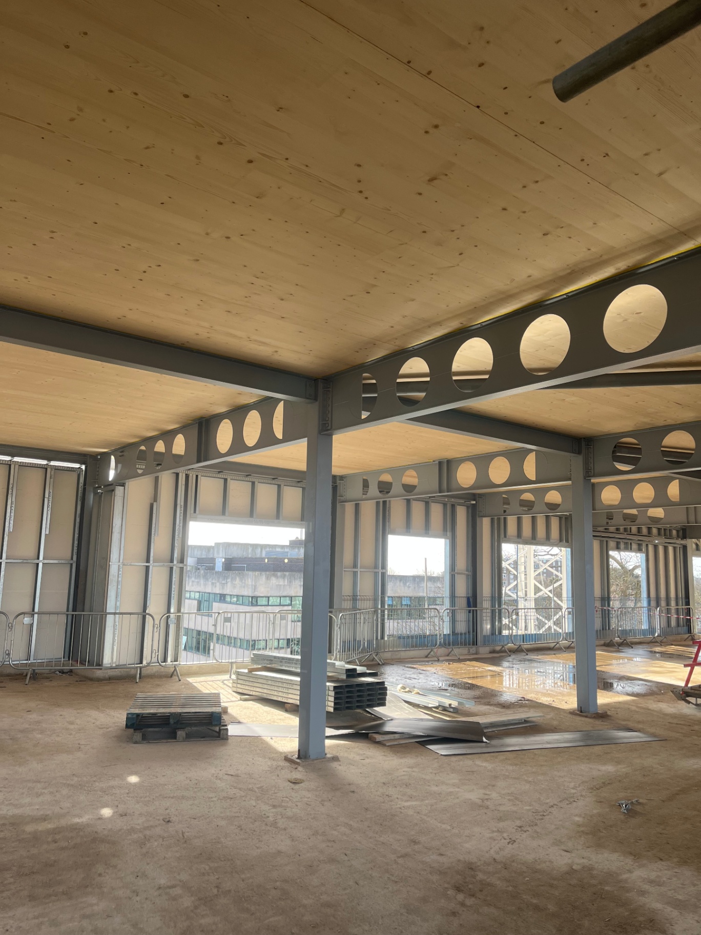 Professional structural steel painting by Shaw Spray Ltd in West Sussex