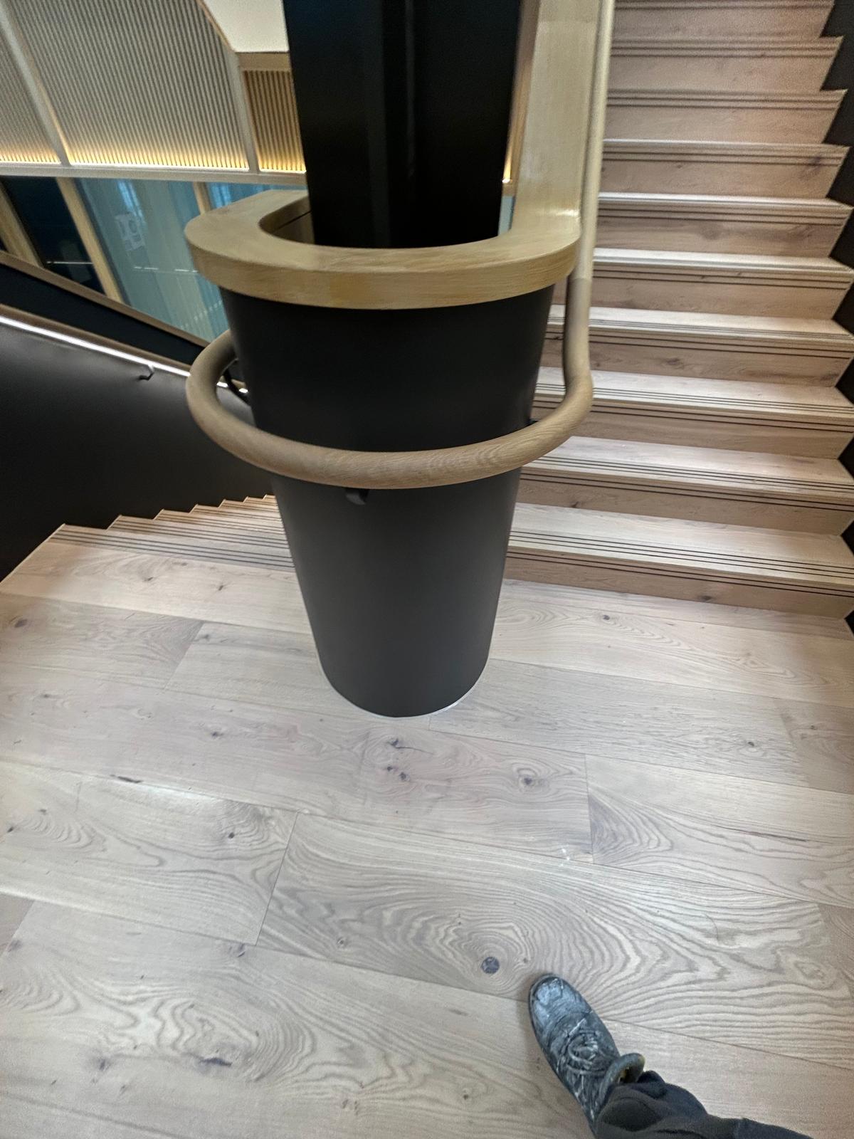 Professional feature staircase spraying by Shaw Spray Ltd in West Sussex