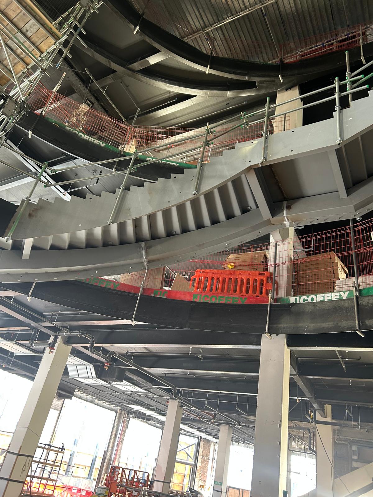 Professional structural steel painting by Shaw Spray Ltd in West Sussex
