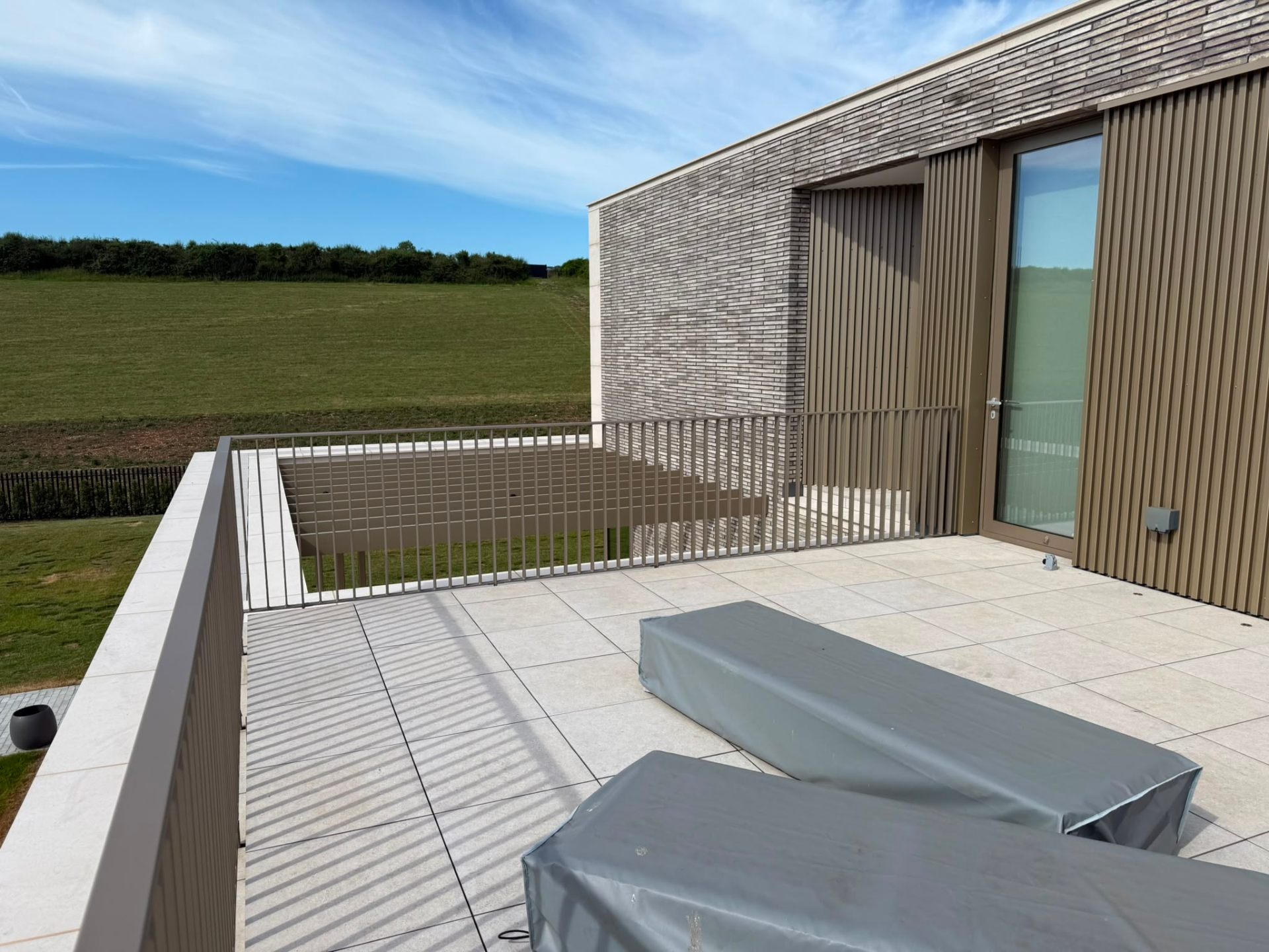 Professional balustrade spraying by Shaw Spray Ltd in West Sussex