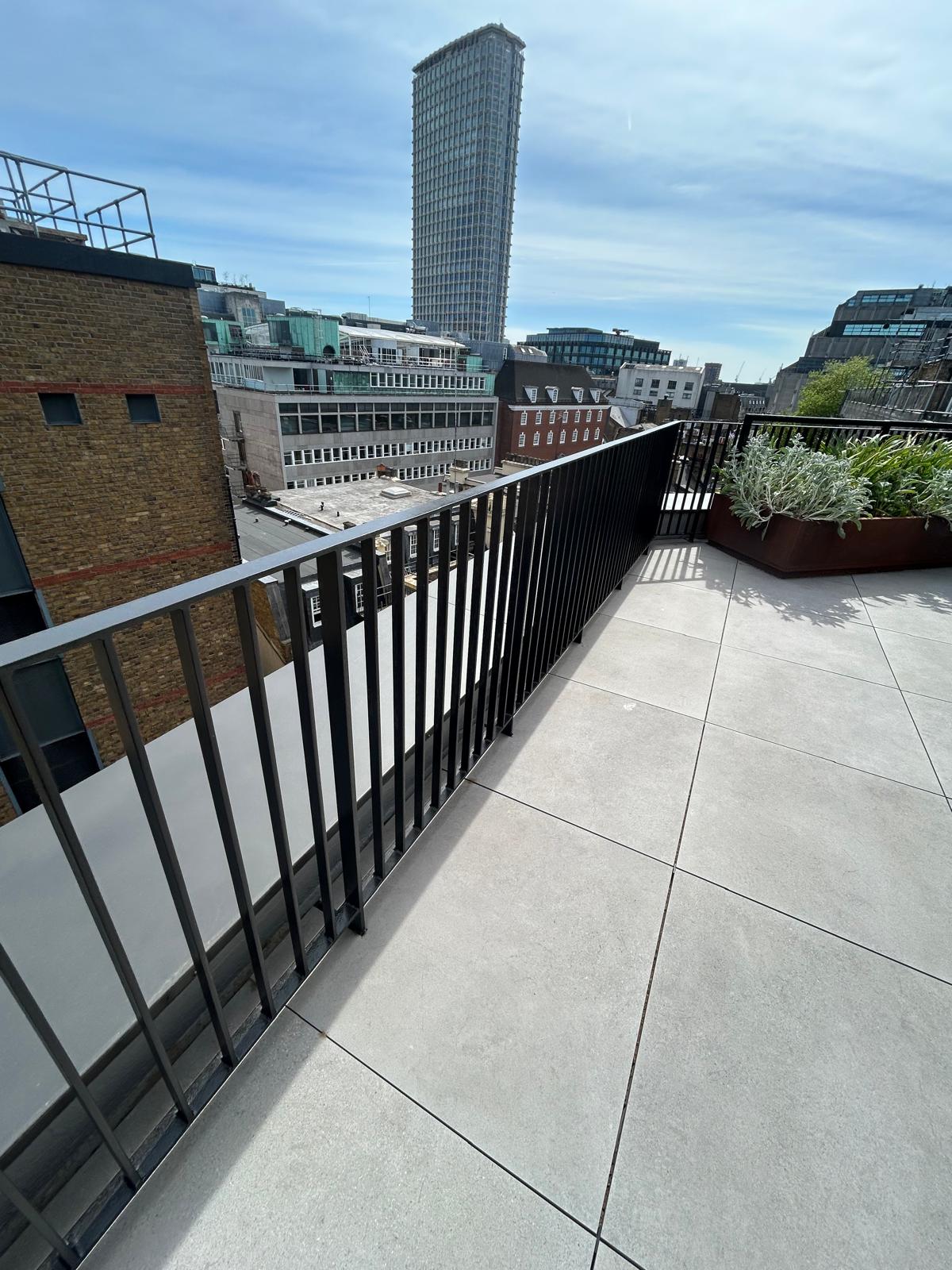 Professional balustrade spraying by Shaw Spray Ltd in West Sussex