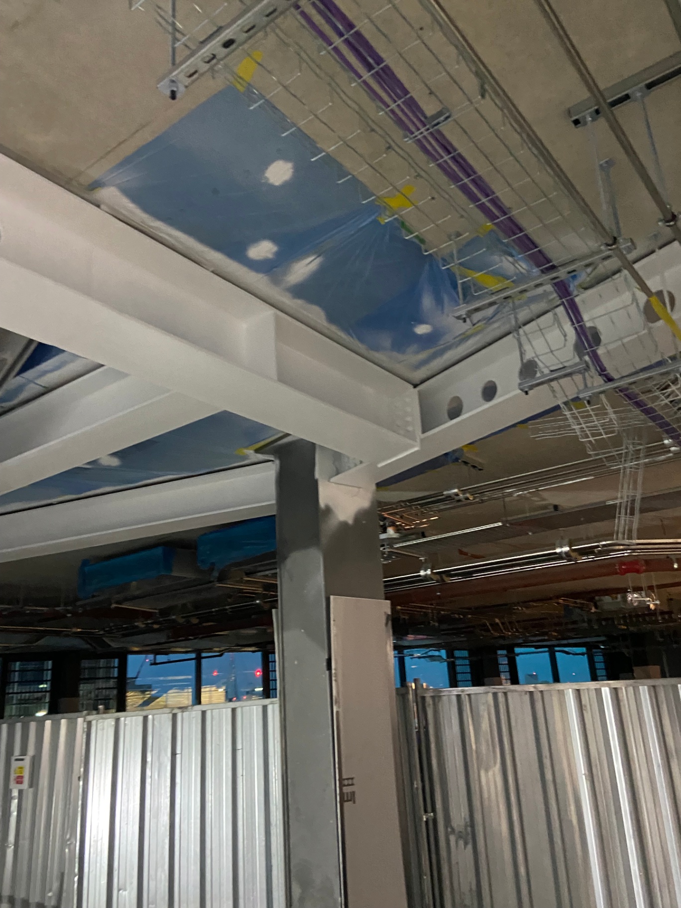 Professional structural steel painting by Shaw Spray Ltd in West Sussex