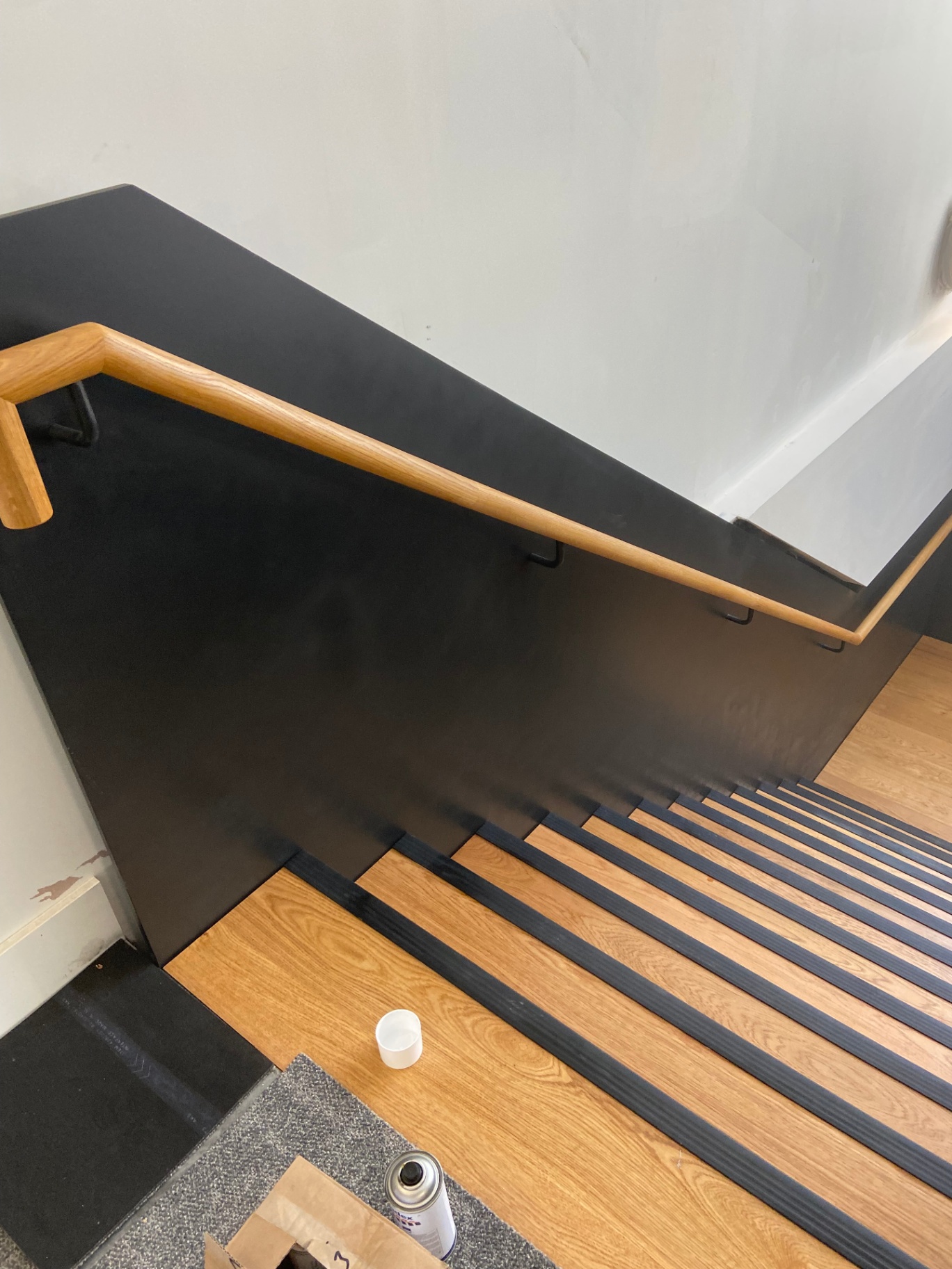 Professional feature staircase spraying by Shaw Spray Ltd in West Sussex