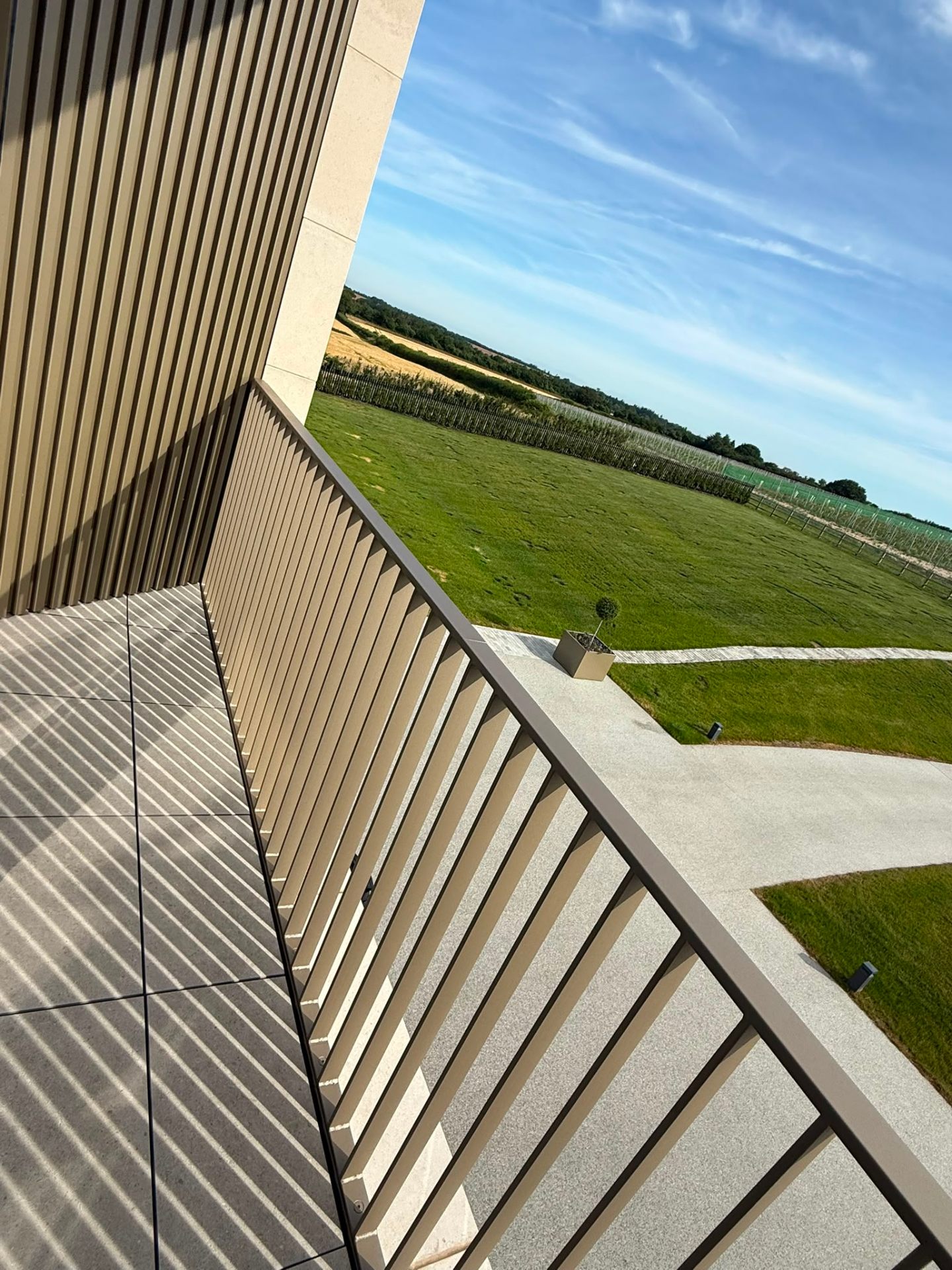 Professional balustrade spraying by Shaw Spray Ltd in West Sussex