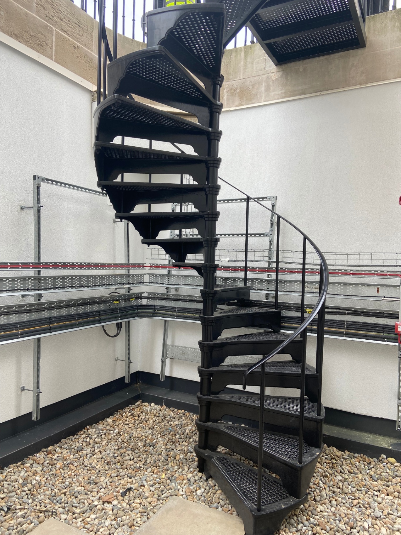 Professional feature staircase spraying by Shaw Spray Ltd in West Sussex